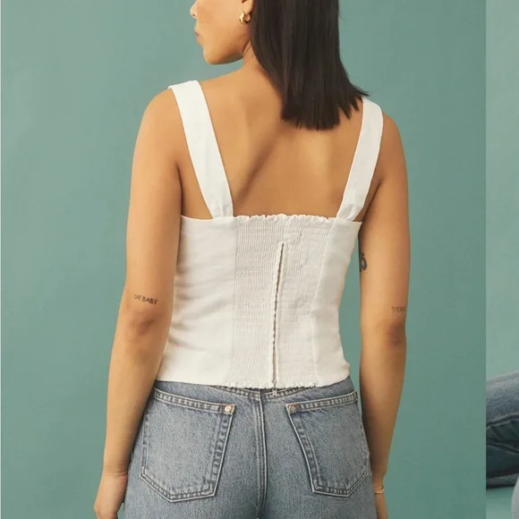 Reformation Minton Linen Top - Picture 2 of 3